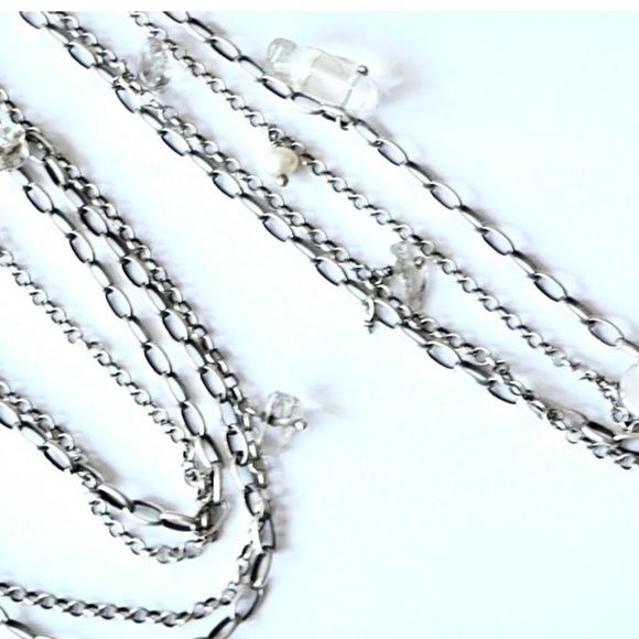 Silpada Vintage RARE Sterling Silver
Crystal Pearl Long Tassel Necklace - Picture 9 of 10